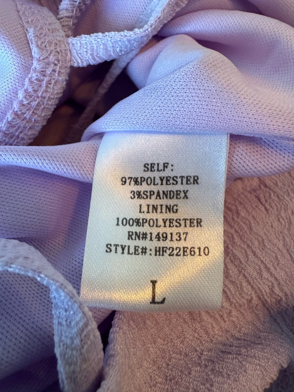HYFVE Sleeveless Lavender Cutout Dress Large EUC - Picture 8 of 8